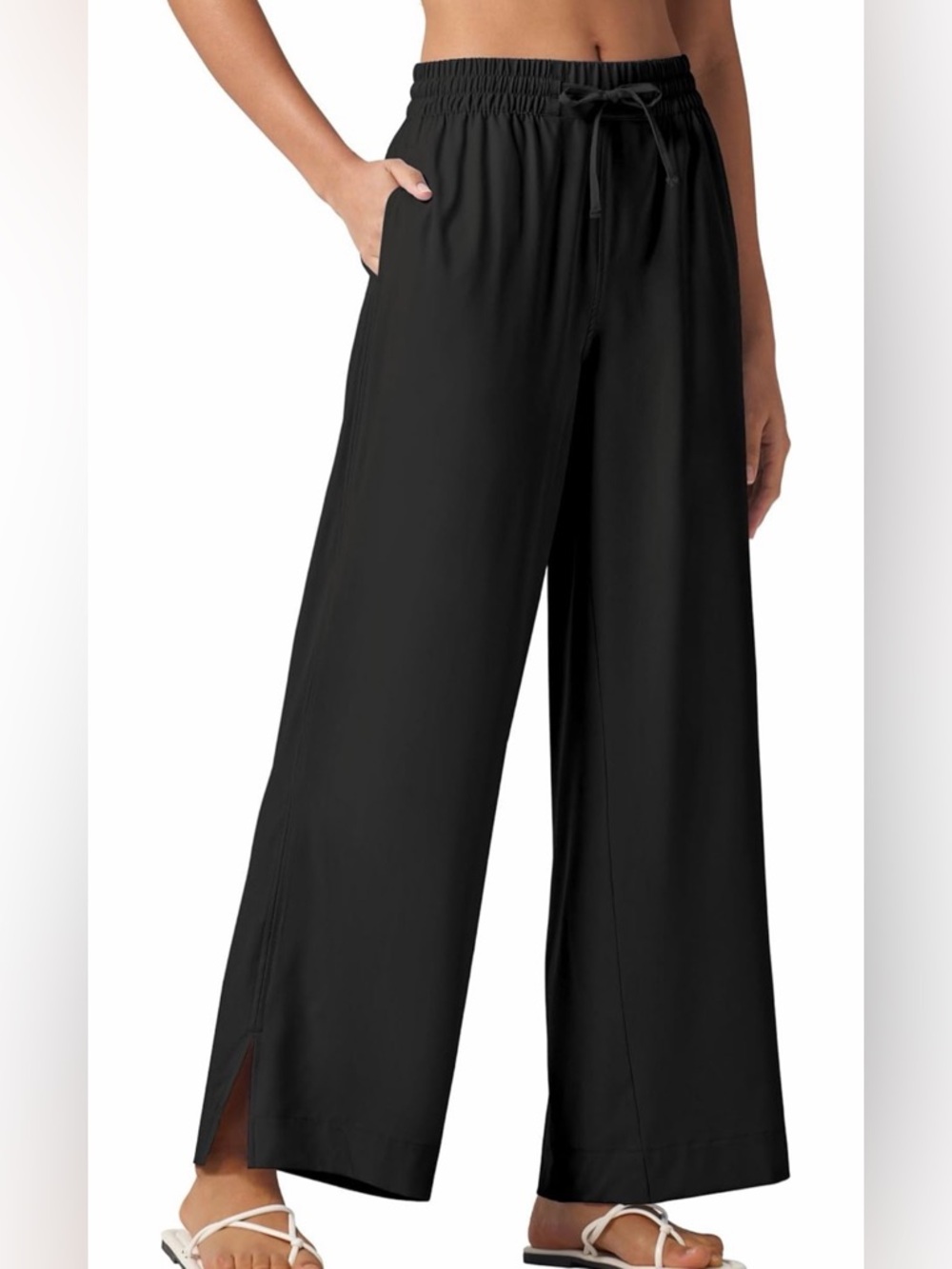 Willit Wide Leg Drawstring Beach Pant NWT